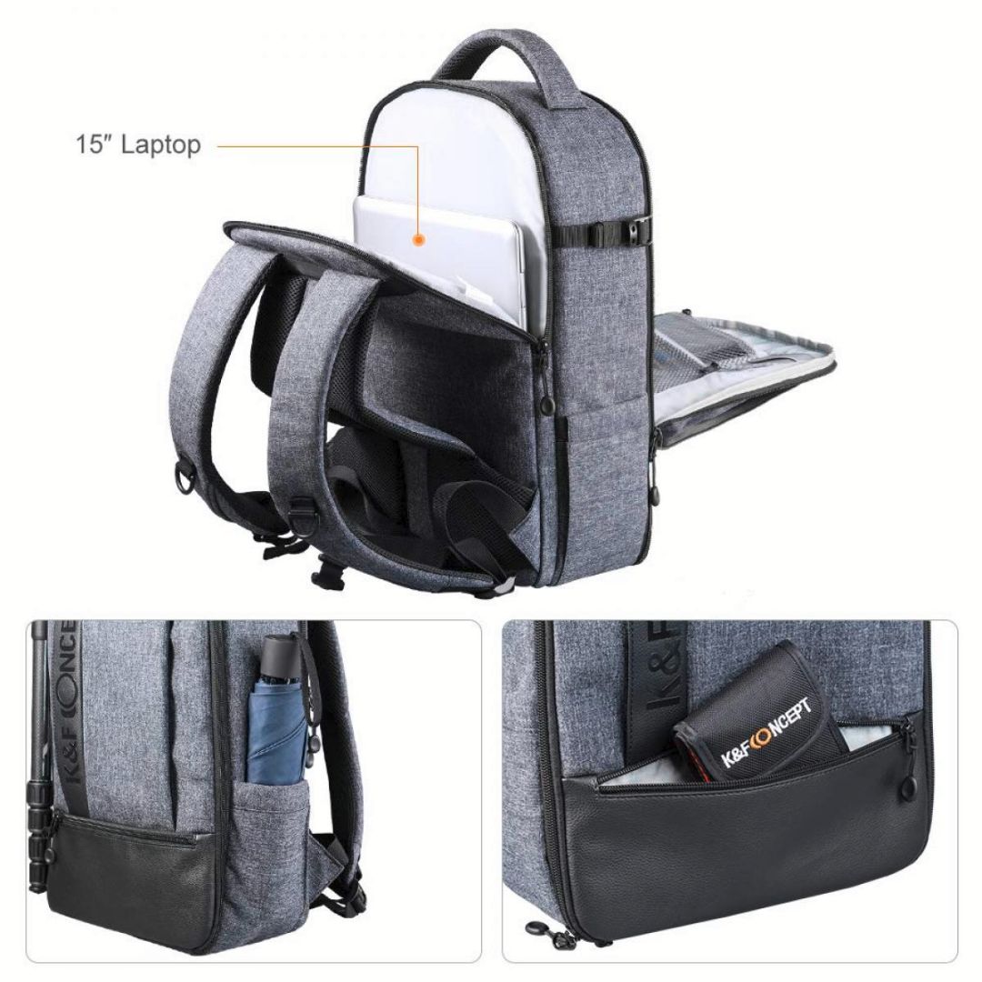 K&F Concept Large Camera Backpack Professional Waterproof KF13.044V5 - 6